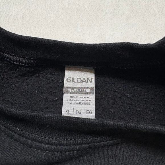 Kansas City Chiefs F%*K Tom Brady Arrowhead Logo Crewneck Sweatshirt Black XL - Picture 5 of 7